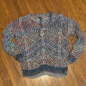 Anthropologie Colorful Knit Sweater